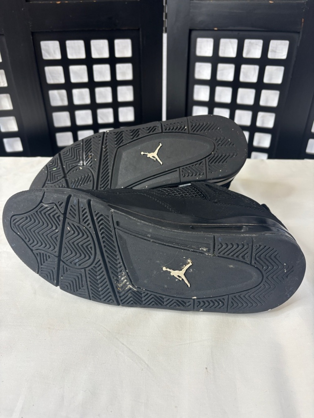 🖤 Nike Air Jordan Retro Black Cat Men's 8.5 405452-010 All Black Sneakers 🖤 - Picture 9 of 12